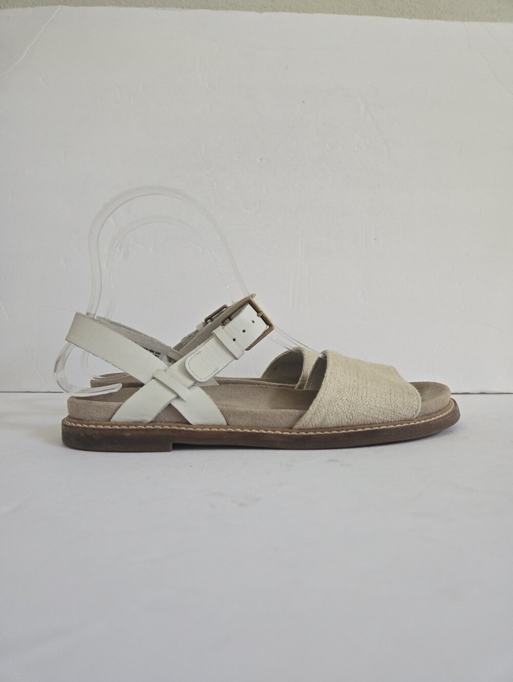 Clarks Corsio Strap Flat Sandals Taupe Size 6.5 - Picture 2 of 12